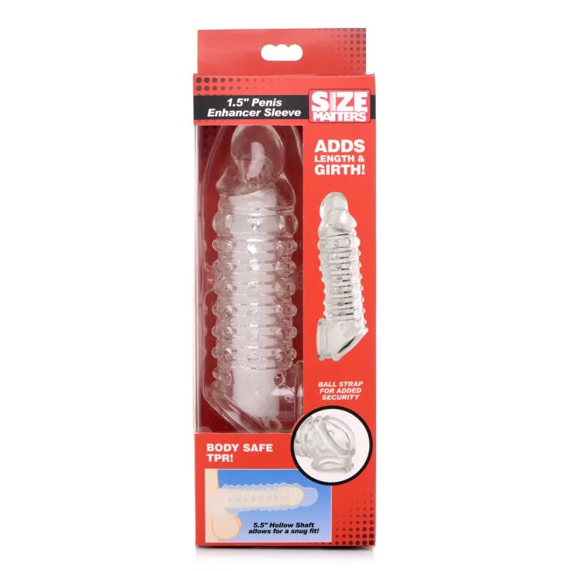 Penis Enhancer Sleeve 1.5 - Clear