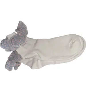 Pink & Light Blue Cutie Ribbon Socks