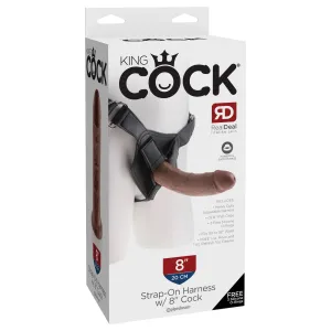 Pipedream - King Cock Strap On Harness with Dildo Cock 8 (Brown)