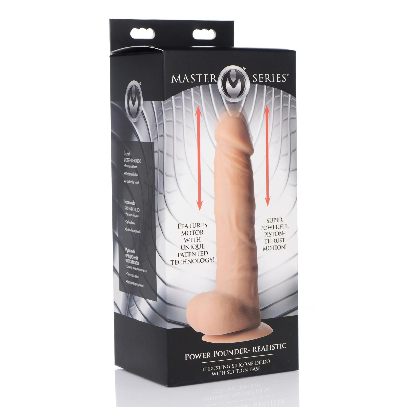Power Pounder Realistic Thrusting Silicone Dildo