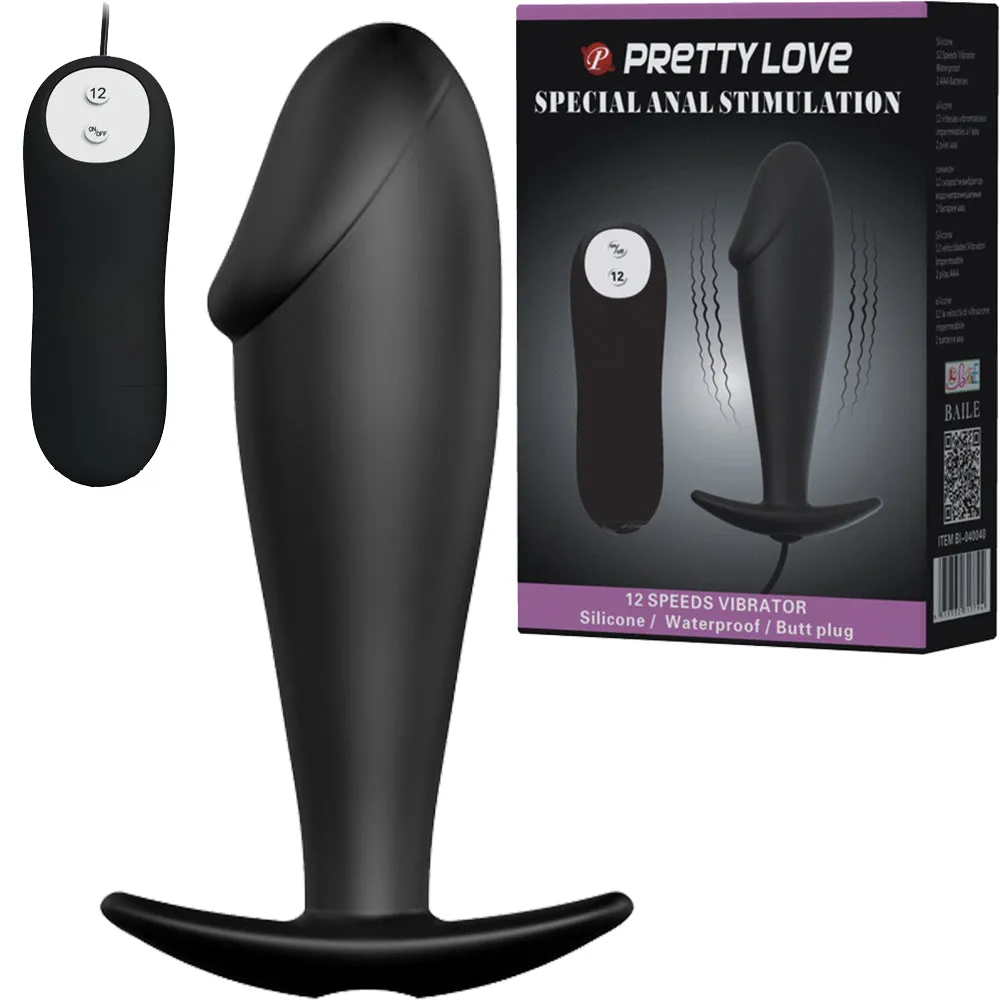 Pretty Love Vibrating Anal Butt Plug Remote Control Prostate Massager
