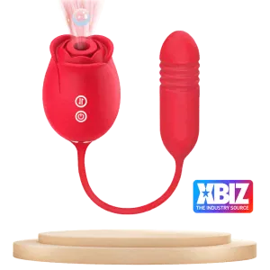 PYRRLA | 3 in 1 Rose Sex Toy with Butt Plug  For Woman