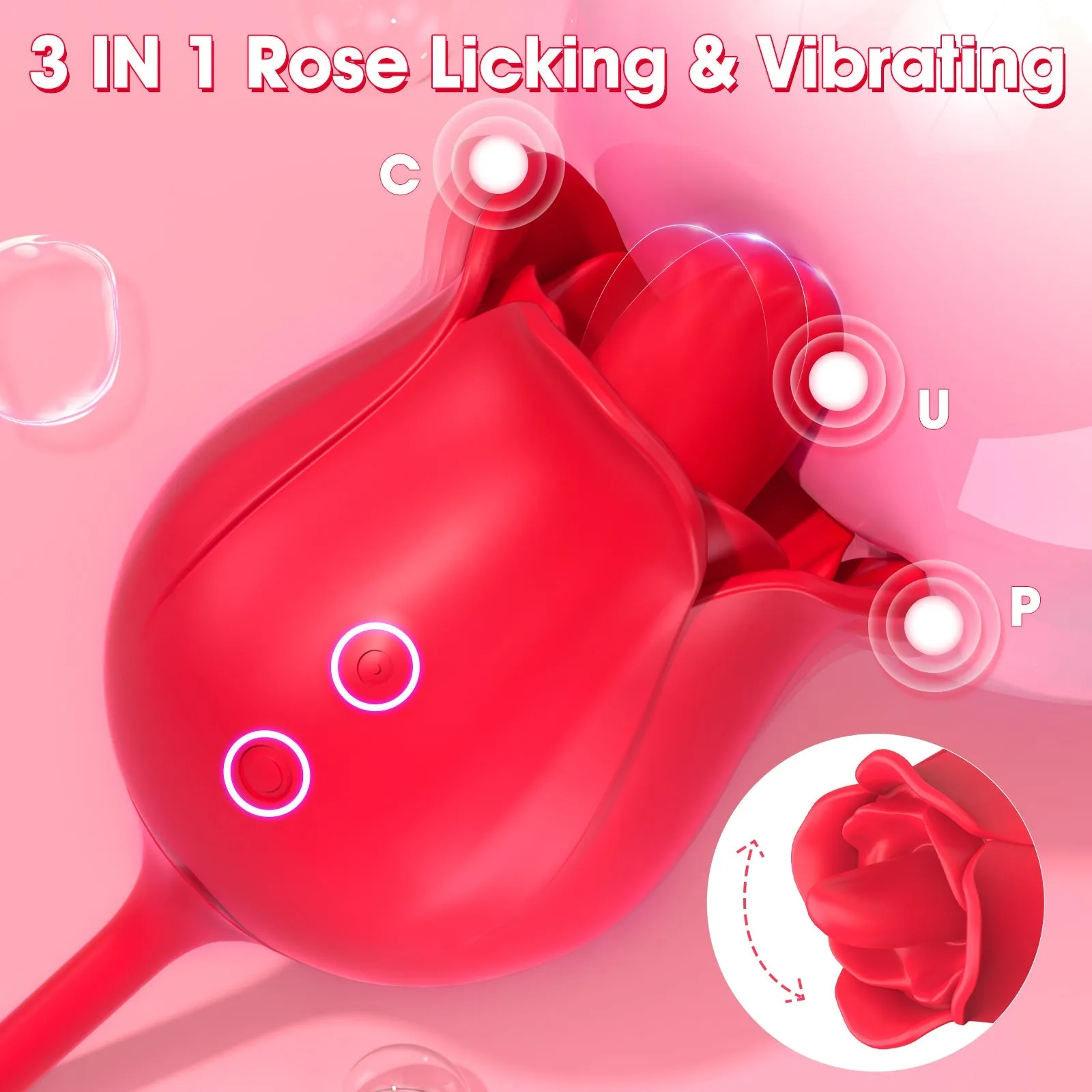 RavishingRose - Tongue Licking Stimulator with Vibrating Egg