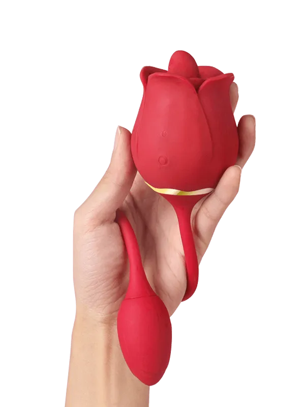 RavishingRose - Tongue Licking Stimulator with Vibrating Egg