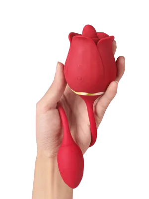RavishingRose - Tongue Licking Stimulator with Vibrating Egg