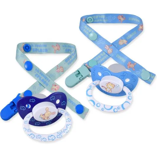 Rearz 2 Pacifiers & Clip Set Multi-Styles