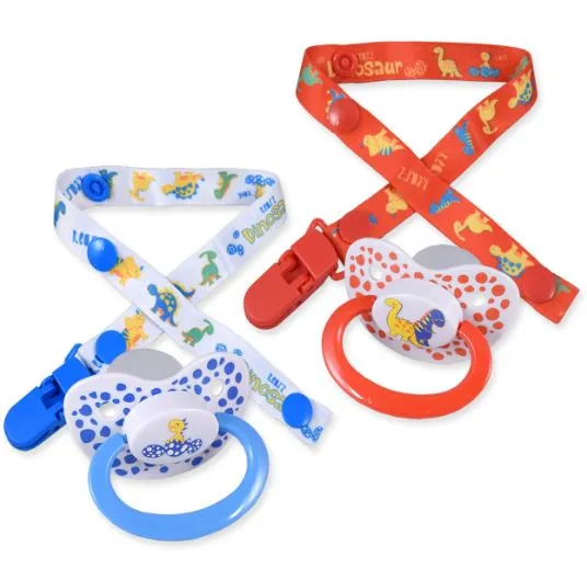 Rearz 2 Pacifiers & Clip Set Multi-Styles