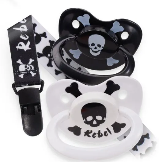 Rearz 2 Pacifiers & Clip Set Multi-Styles