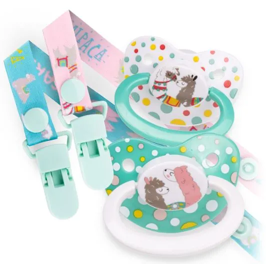 Rearz 2 Pacifiers & Clip Set Multi-Styles