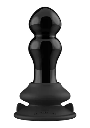 Rimly - Glass Vibrator - With Suction Cup And Remote - Rechargeable - 10 Speed