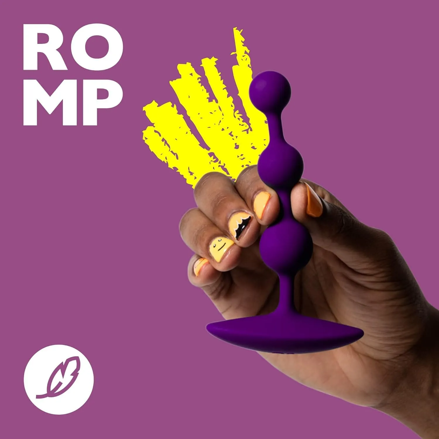 Romp - Amp Anal Beads (Purple)