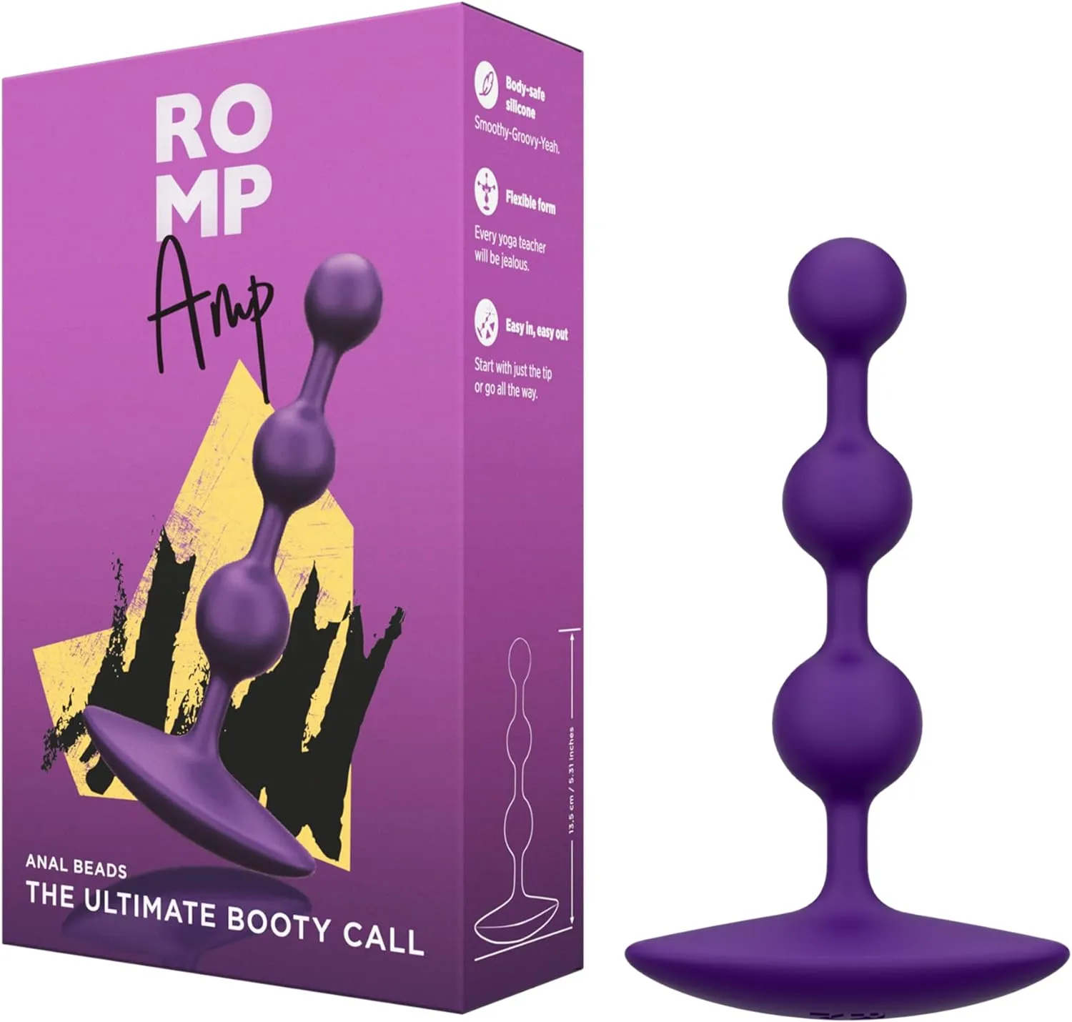 Romp - Amp Anal Beads (Purple)