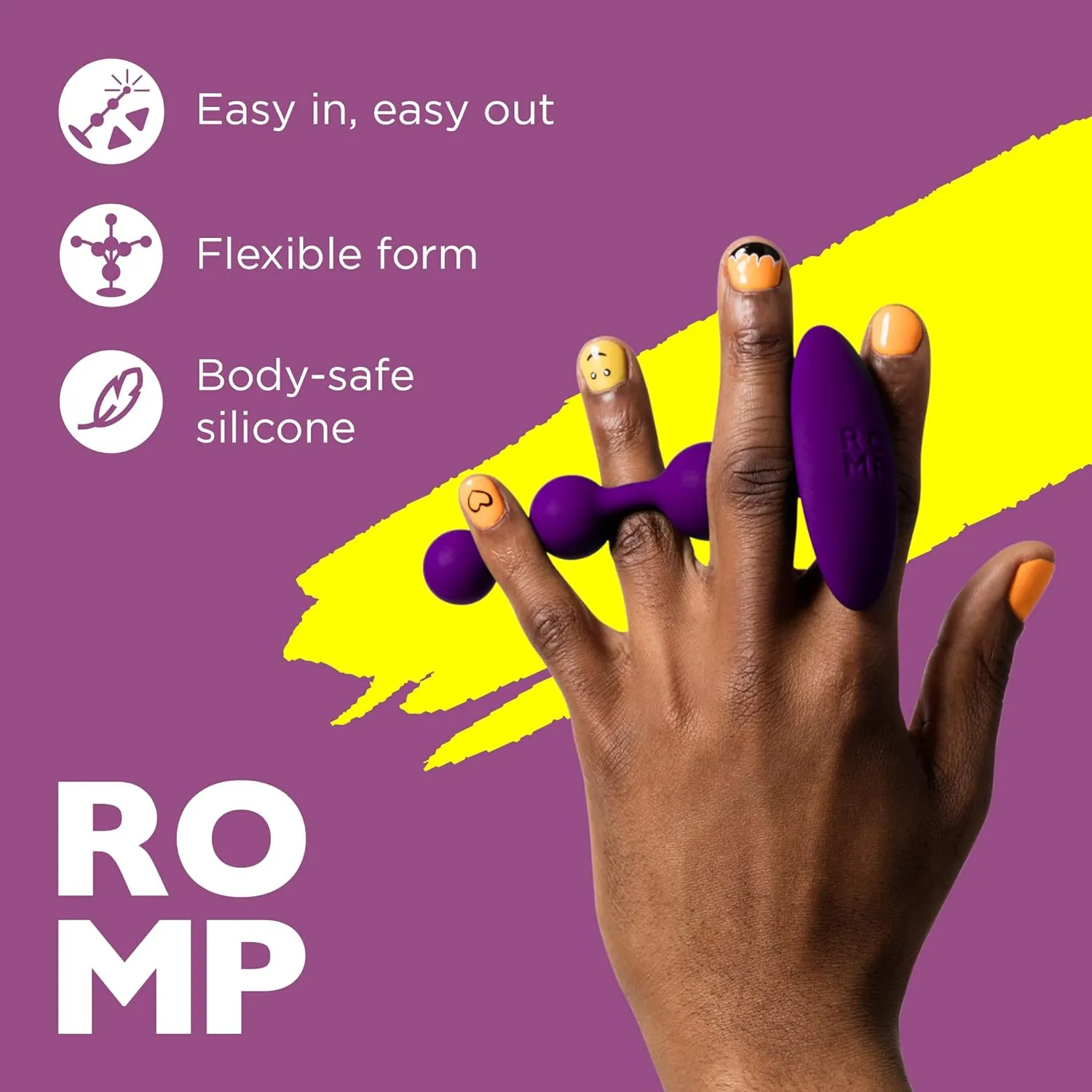Romp - Amp Anal Beads (Purple)
