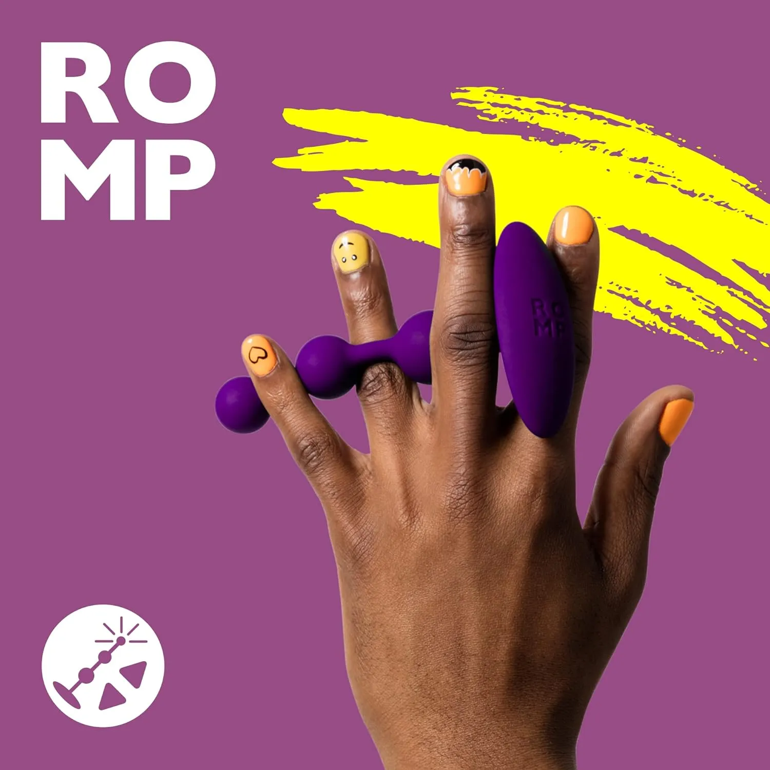Romp - Amp Anal Beads (Purple)