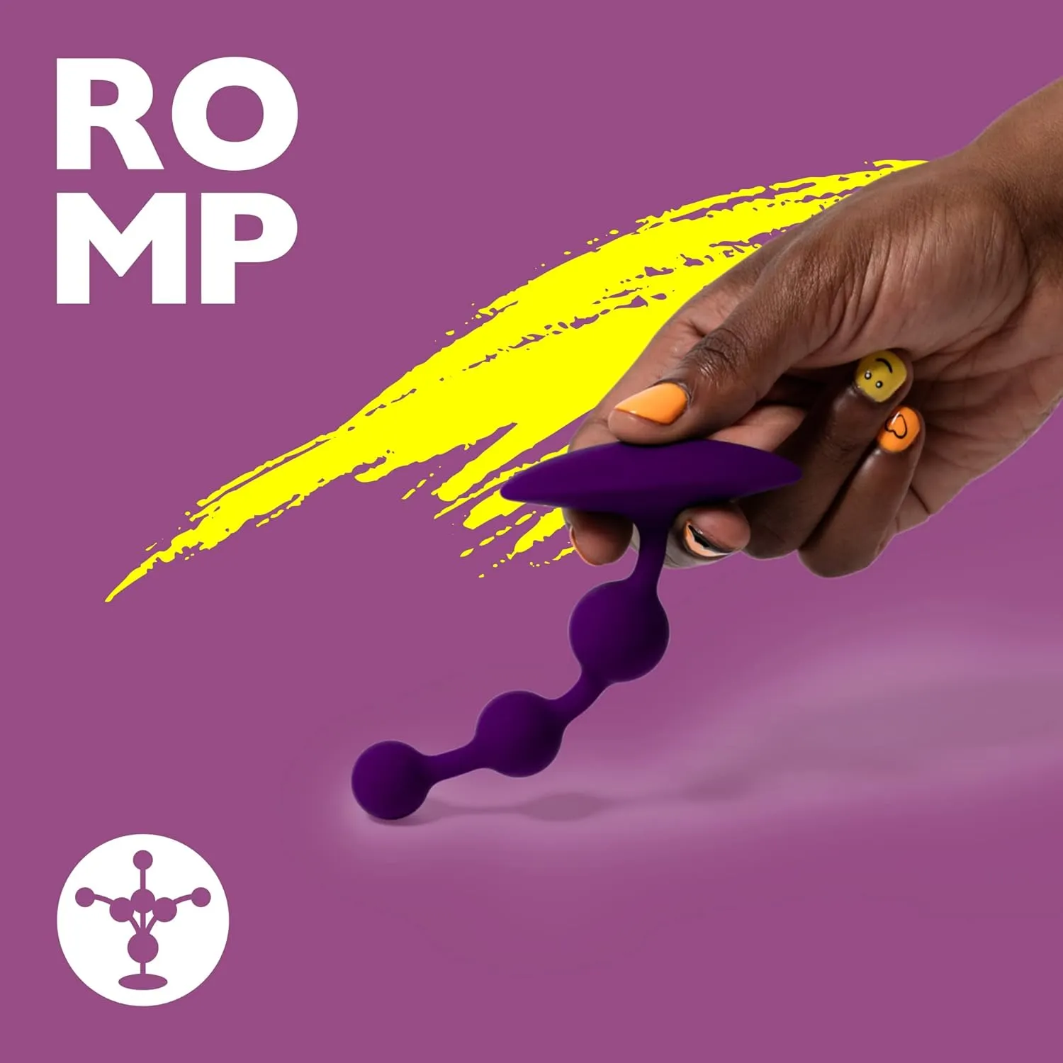 Romp - Amp Anal Beads (Purple)