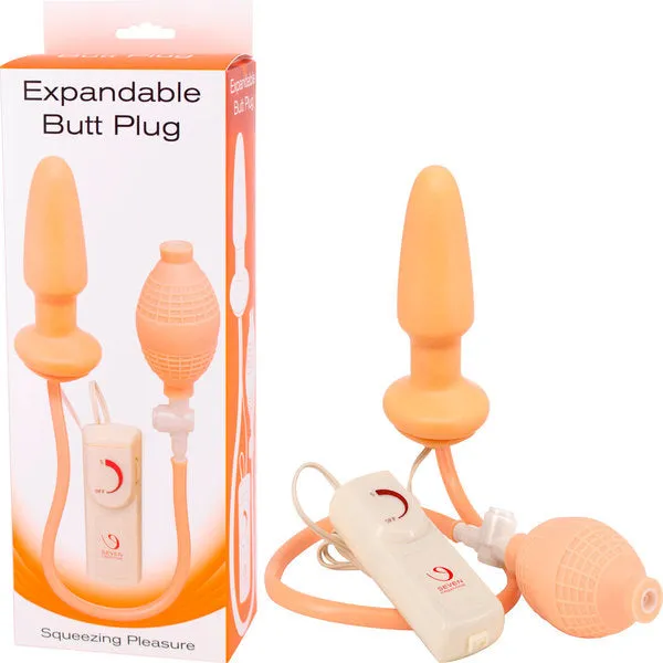 Seven Creations Expandable Inflatable & Vibrating Anal Butt Plug Dildo Sex Toy
