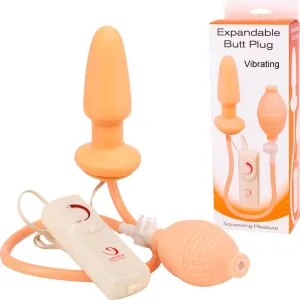 Seven Creations Expandable Inflatable & Vibrating Anal Butt Plug Dildo Sex Toy