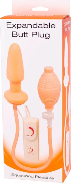 Seven Creations Expandable Inflatable & Vibrating Anal Butt Plug Dildo Sex Toy
