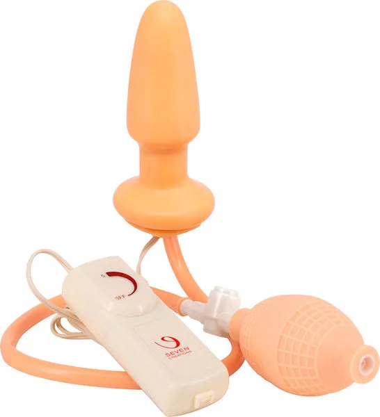 Seven Creations Expandable Inflatable & Vibrating Anal Butt Plug Dildo Sex Toy