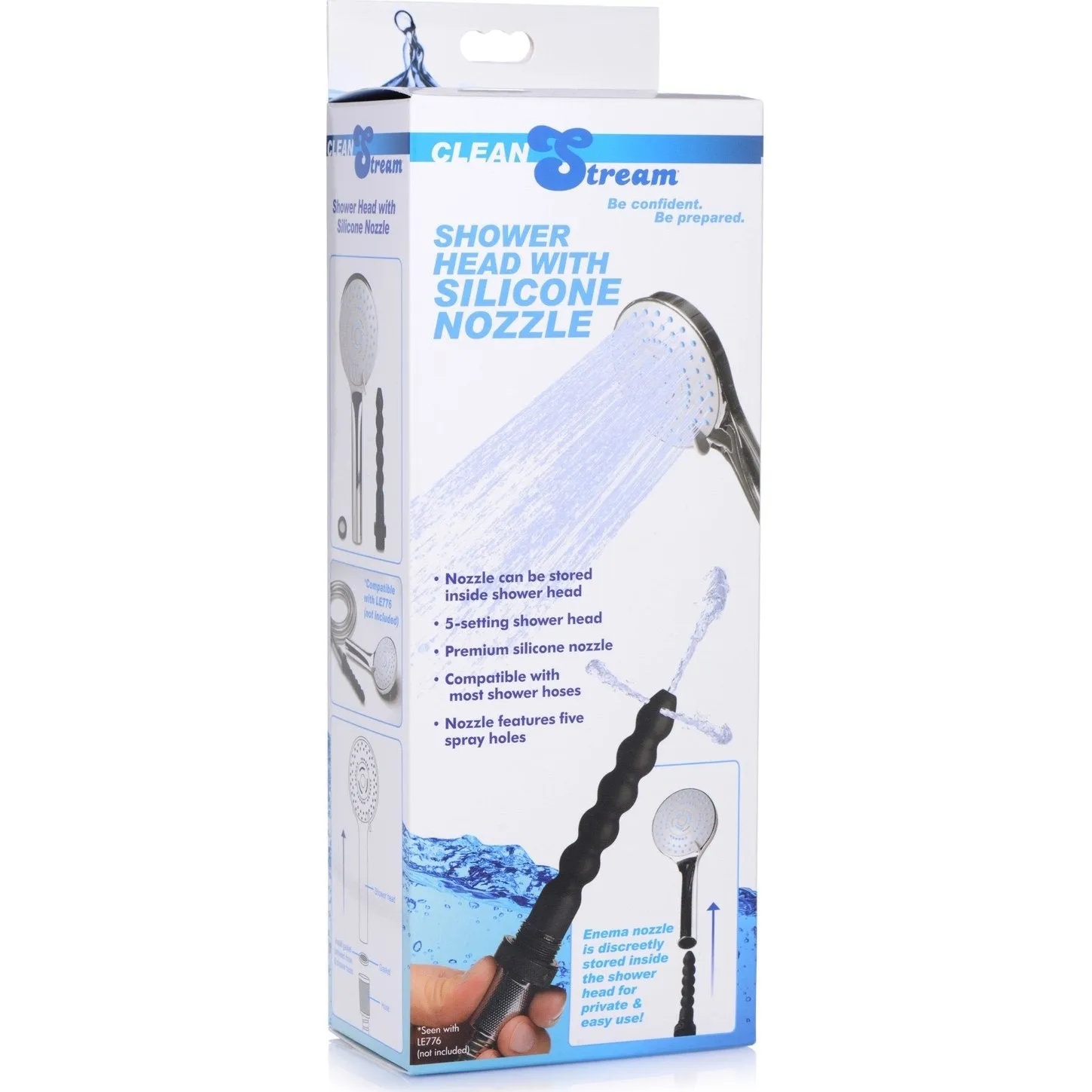 Shower Head With Silicone Enema Nozzle