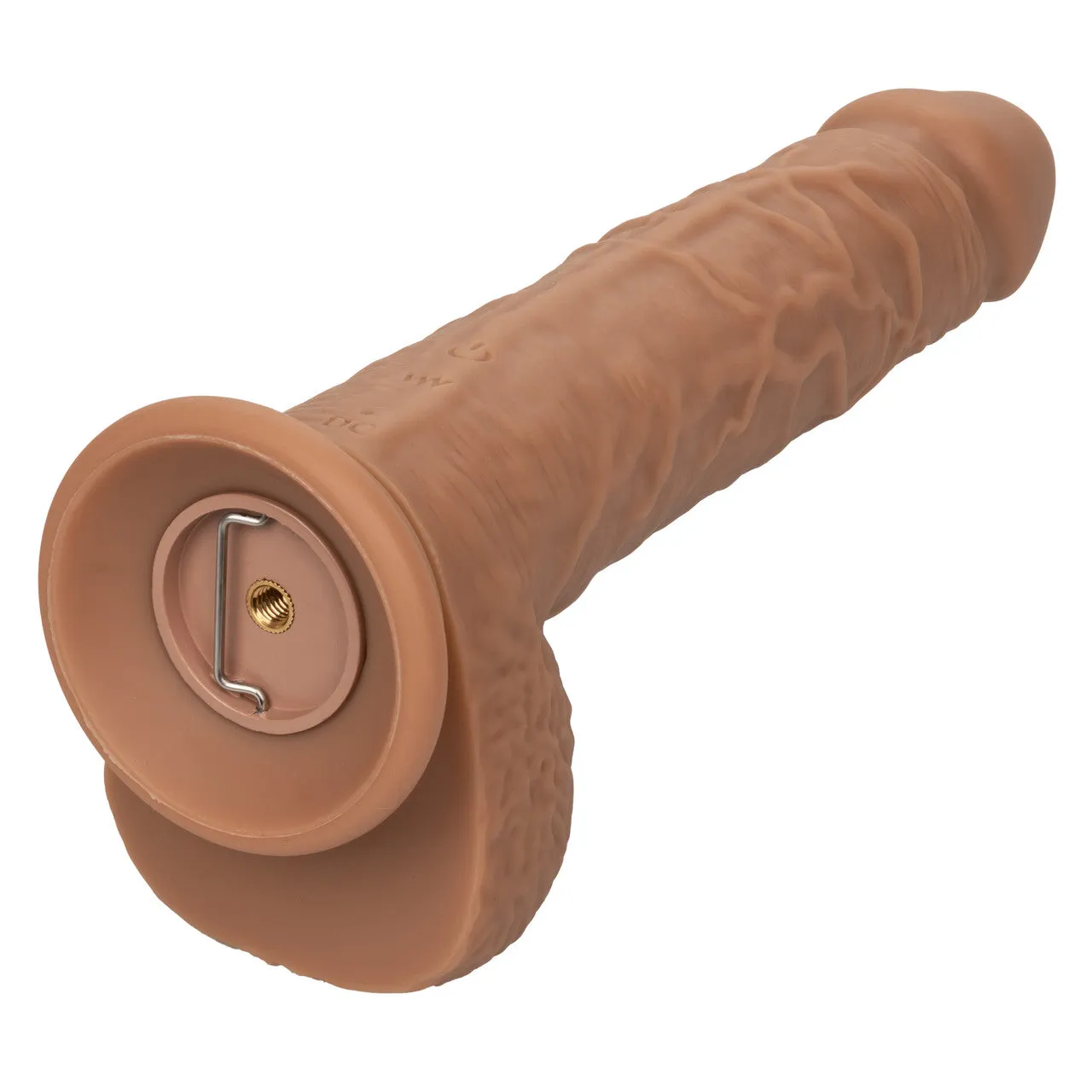 Squirting Fuck Stick 9 Vibrating Dildo Suction Cup Dong Sex Toy Brown