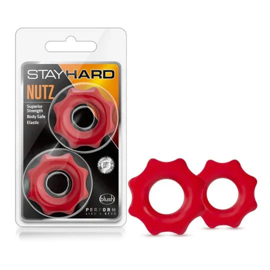 Stay Hard Nutz Cock Rings 2pk by Blush Novelties