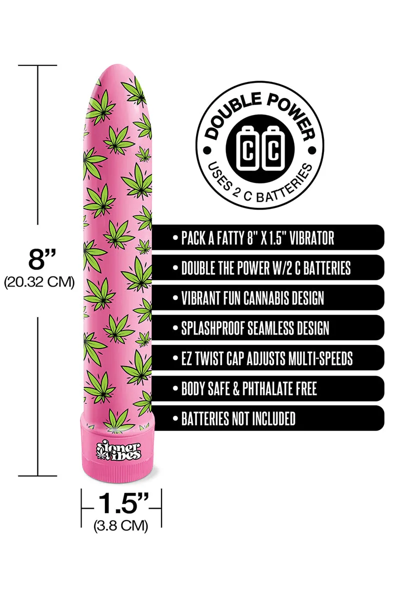 Stoner Vibes Weed Vibrator in Fatty Pink