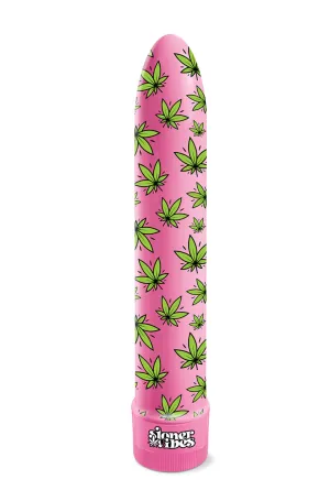 Stoner Vibes Weed Vibrator in Fatty Pink