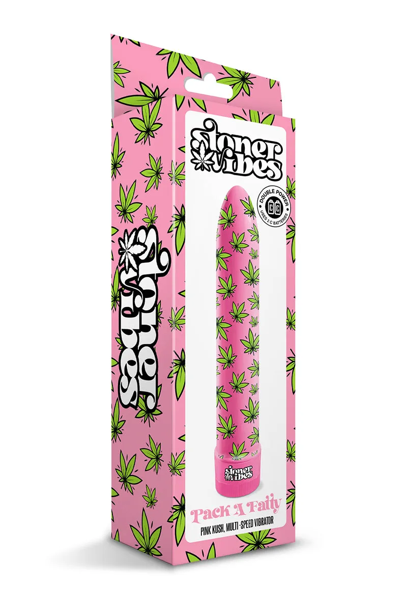 Stoner Vibes Weed Vibrator in Fatty Pink