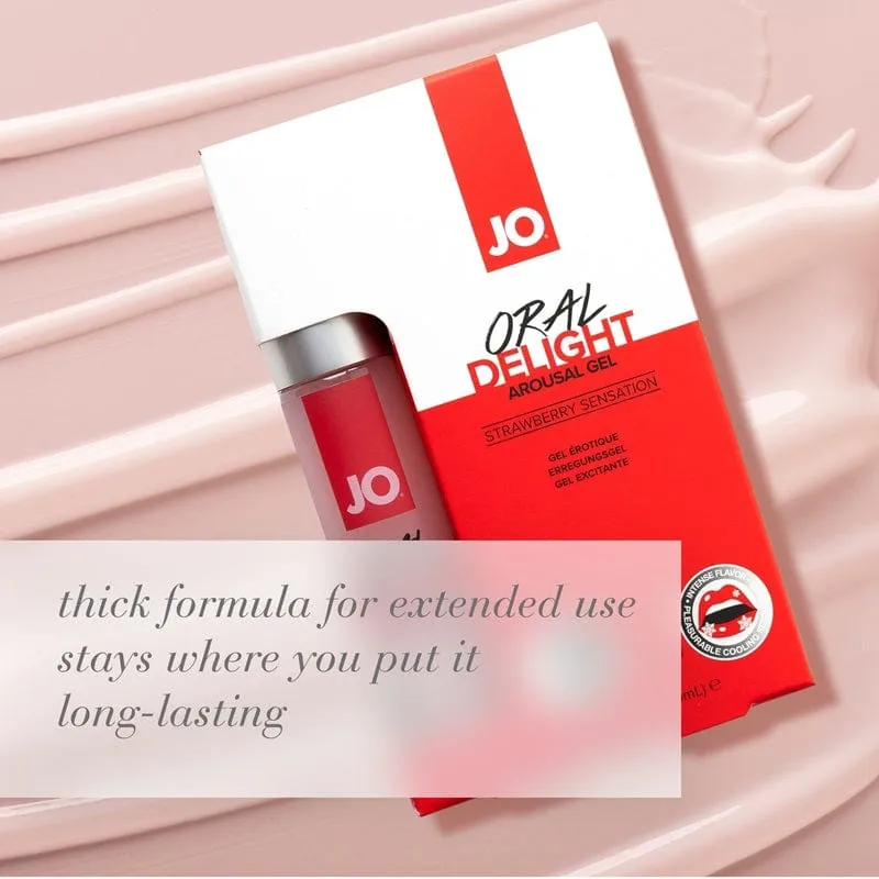 System JO Oral Delight Strawberry Arousal Gel