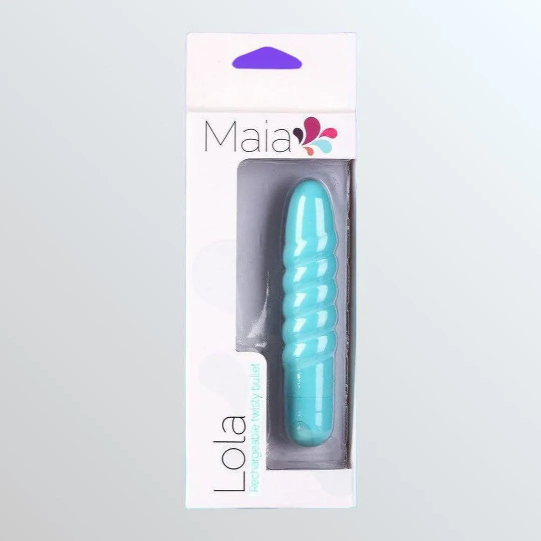 Teal 'Lola' Rechargeable Twisty Bullet Vibrator