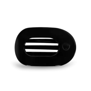 Teleties Medium Jet Black Flat Round Clip