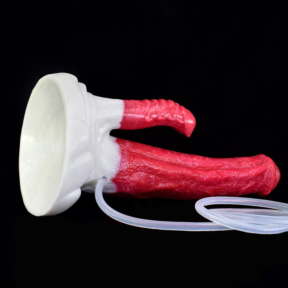 Thick Horse Squirting Dildo with Suction Cup Long Beast Double Head