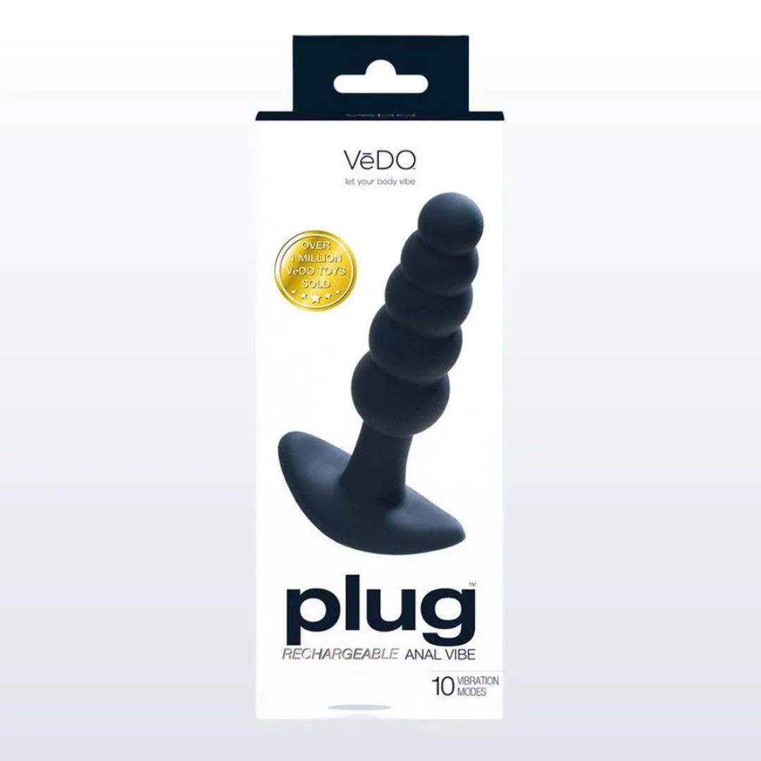 VeDO Plug Vibrating Butt Plug - Black