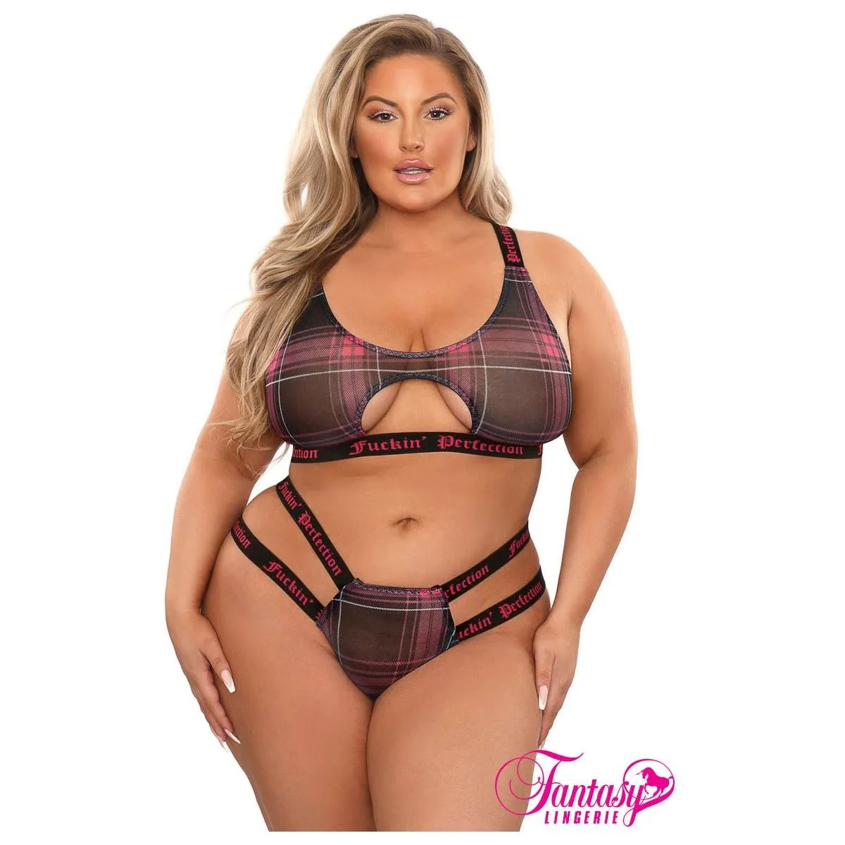 Vibes Fuckin Perfection Top & Bottoms by Fantasy Lingerie