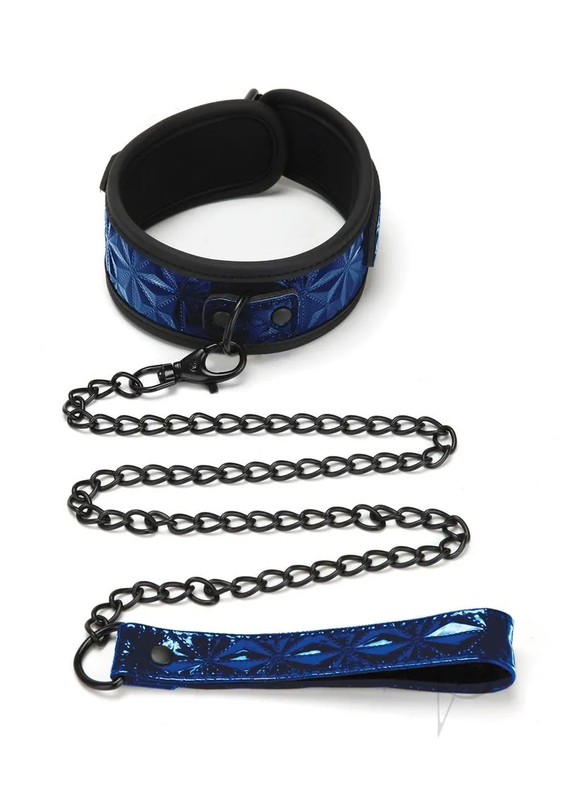 Whipsmart Diamond Collar And Leash Blue