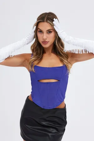 White Tasseled Gloves