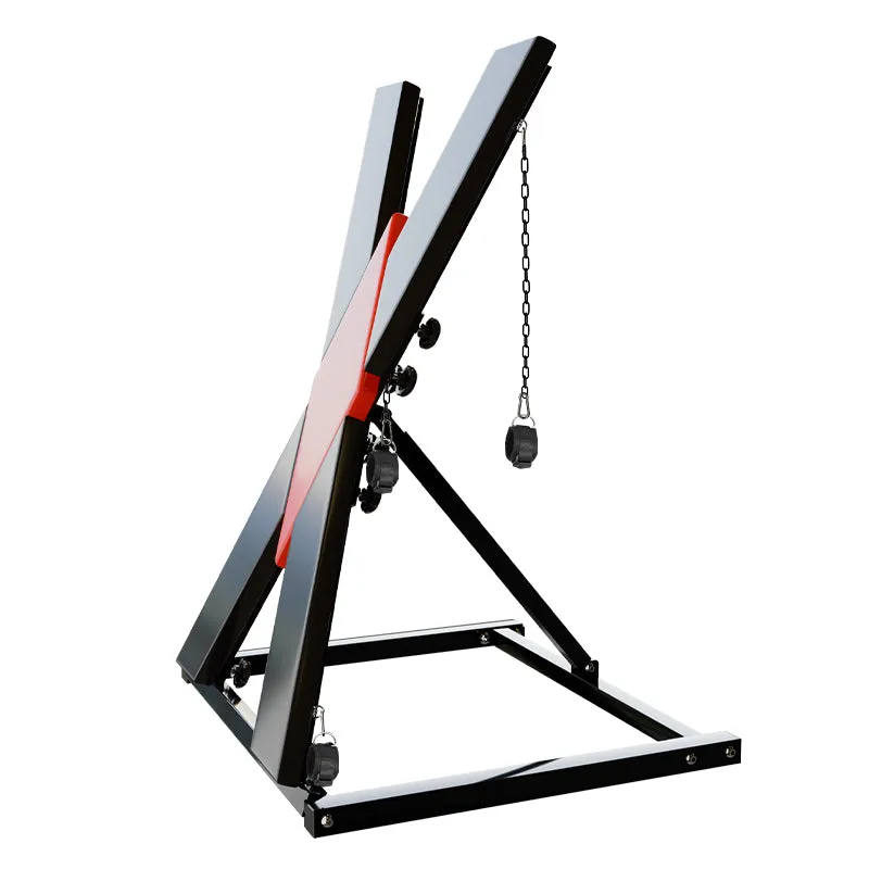 X-Shaped Bondage Stand | Wrist & Ankle Cuffs | Fetish | BDSM