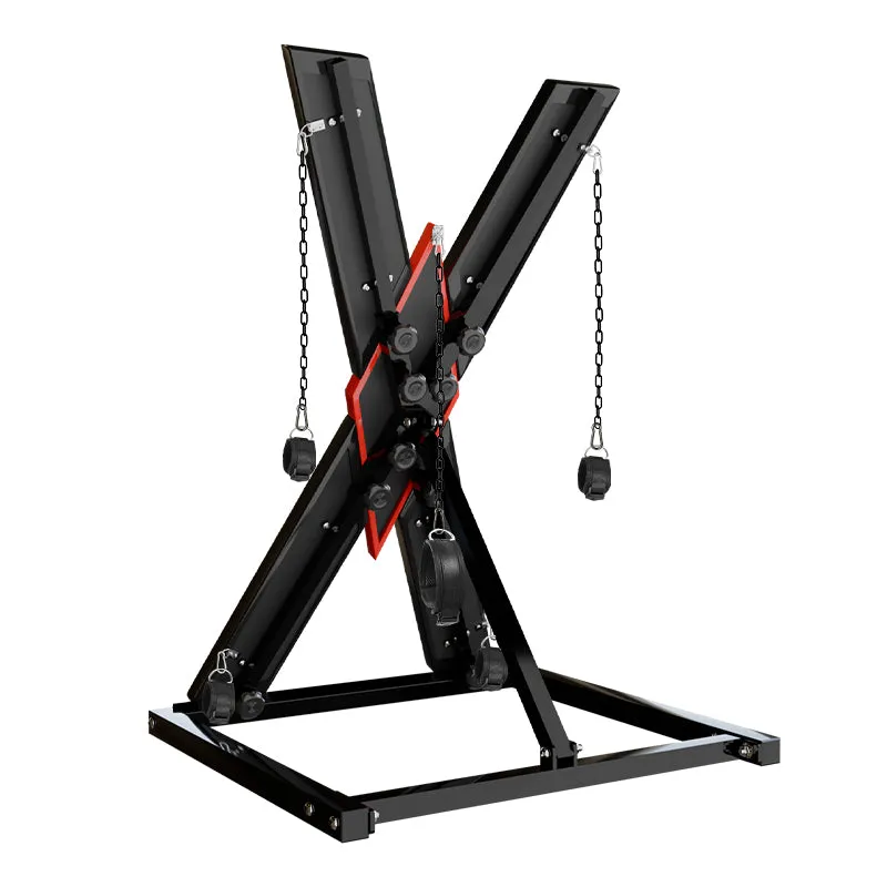 X-Shaped Bondage Stand | Wrist & Ankle Cuffs | Fetish | BDSM